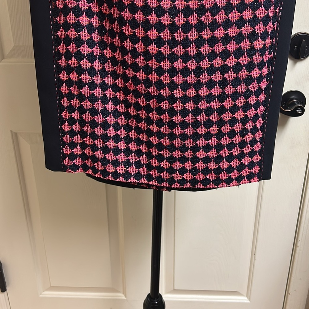Carlisle VICTOIRE Pink and Black Pencil Skirt, Size 2, Waist 14, L 22”, NWT - Picture 5 of 7